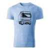 mercedes benz actros panske tricko nebeska modra