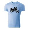 honda africa twin xrv 750 panske tricko nebeska modra