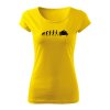 moto evolution damske tricko zlta