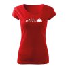 moto evolution damske tricko 1 cervena