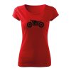 cafe racer damske tricko cervena