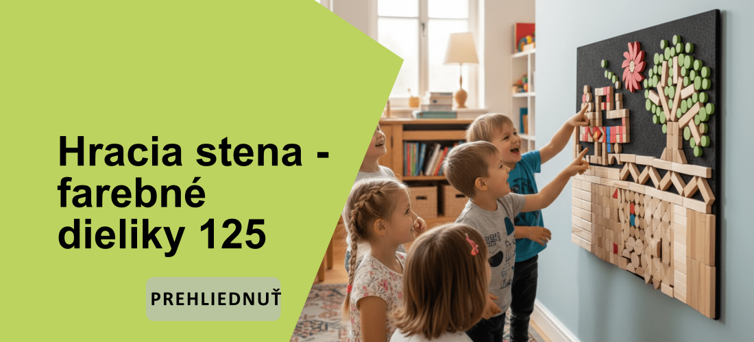 Banner - Hrací stěna - barevné dílky 125 - pro desktop pro nový e-shop - Sk