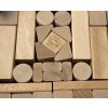 Dřevěné kostky přírodní 50