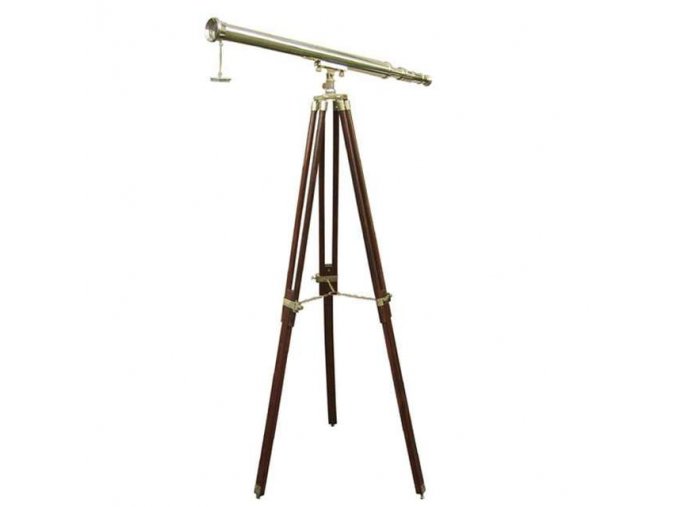 Mosazný retro dalekohled 100 cm - stativ