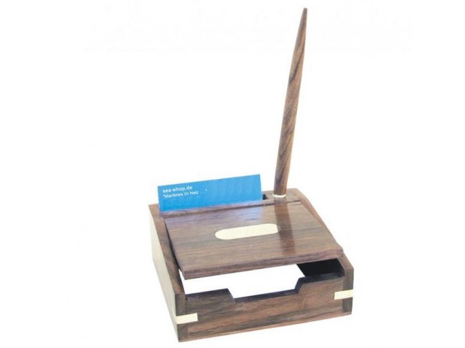 Box s dřevěným kuličkovým perem