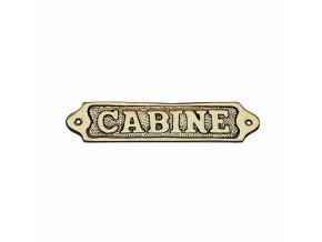 Cedulka "Cabine"