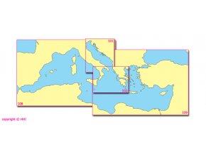 Generální mapa - Středozemní moře - východ 109