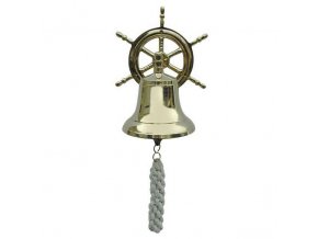 Lodní zvon + kormidlo - 12 cm