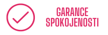 Garance spokojenosti, garantujeme rychlé vyřízení objednávky, výměny či reklamace