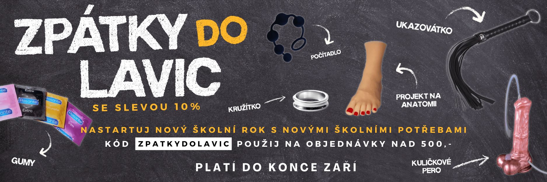 Zpátky do lavic Slevový banner