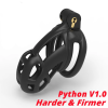 Černá klícka cudnosti Mamba Python V1.0 se zlatým zámkem