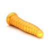 Zlaté dildo Červ položené na boku