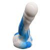 Bílo-modré dildo Tuleň, pohled šikmo