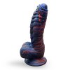 Dildo kraken modro-červená