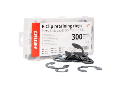 Sada vonkajších držiakov E-Clip 300ks AMiO-04124