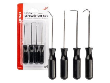 Sada hákových skrutkovačov 4ks. AMiO-04281