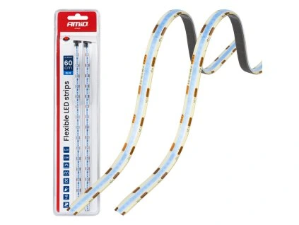 LED pásiky COB do auta modrá 2x30 cm 12 V AMiO-04571