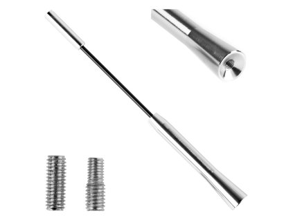 Prút autoantény 20 cm 5/6mm adaptér ANTM05