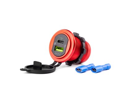 Nabíjačka USB+USB-C 12/24V MOD-09