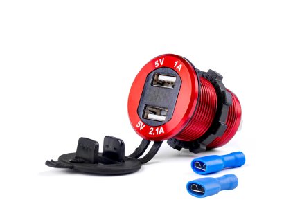 Nabíjačka 2xUSB 12/24V MOD-11