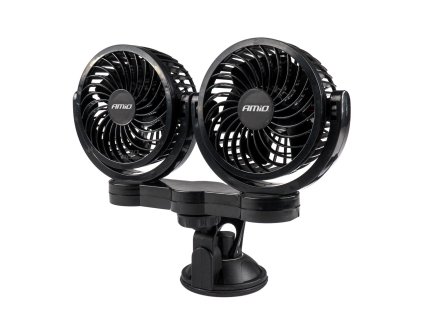 Ventilátor do auta s prísavkou 2x4" 24V