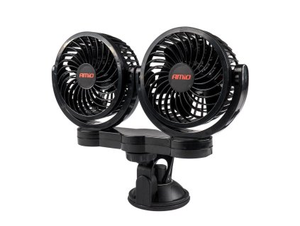 Ventilátor do auta s prísavkou 2x4" 12V