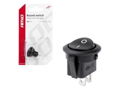 Prepínač kolískový okrúhly
