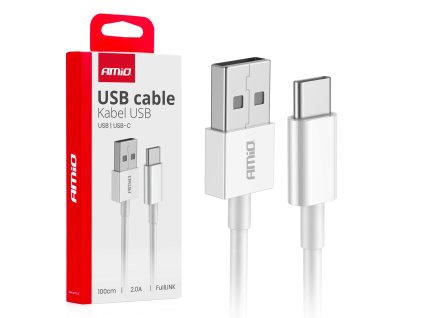 Kábel nabíjací USB-A – USB-C 2A 100CM FullLINK AMiO-03893