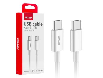 Kábel 'USB-C na USB-C 60W 200cm FullLINK AMIO-03897