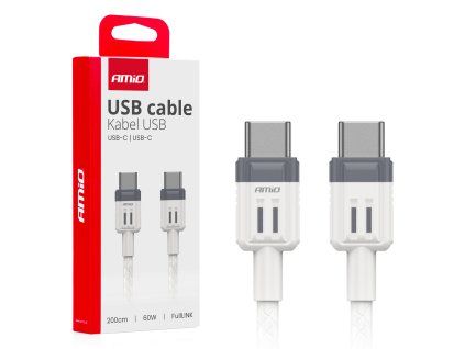 Kábel 'USB-C na USB-C 60W 200cm FullLINK AMIO-03909