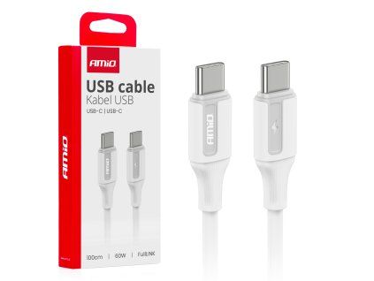 Kábel 'USB-C na USB-C 60W 100cm FullLINK AMIO-03920