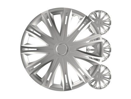 Puklice Spark 16” strieborná sada 4ks COLOR BOX