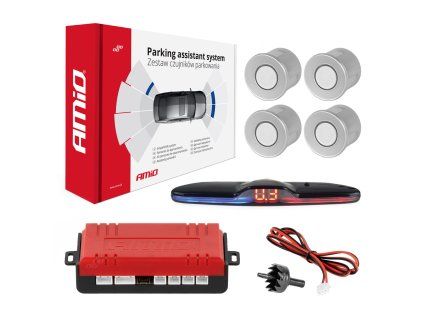 Parkovací asistent MAX LED 4-senzorové strieborné