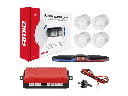 Parkovací asistent MAX LED 4-senzorové biele