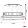 LED výstražný maják W28M 12V 24V AMiO-04105