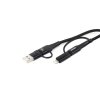 Multikábel USB C-USB C iOs USB A FullLINK 1m UC-15