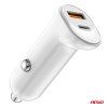 Nabíjačka do auta USB-A+ USB-C 20W 12/24V AMiO-03875