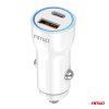 Nabíjačka do auta USB-A + USB-C 20W 12/24V AMiO-03881