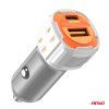 Nabíjačka do auta USB-A + USB-C 38W 12/24V AMiO-03883