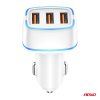 Nabíjačka do auta 3x USB-A 30W 12/24V AMiO-03889