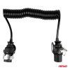 Špirálový kábel TIR 2x 7 PIN typ EBS 5m 24V AMIO-04383