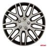 Puklice Dakar 15” čierno - strieborná sada 4ks COLOR BOX