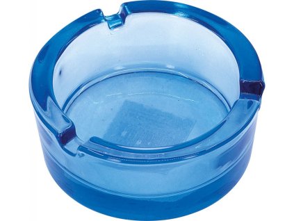 13724 12876 skleneny popelnik 8 5cm modry