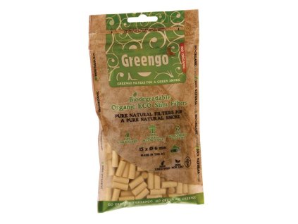 Cigaretové slim filtry Greengo ECO nebělené 200ks