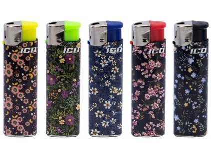 Plnitelný zapalovač ICQ Flowers II (Vzor 01)