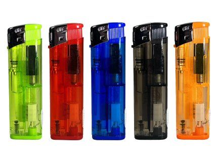 Plnitelný Zapalovač AIT s LED světlem (Vzor 06)