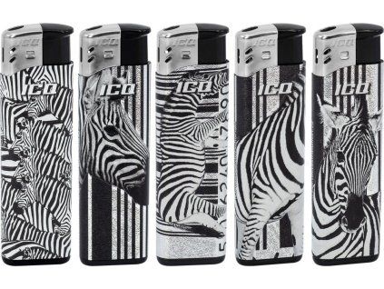 Jednorázový zapalovač ICQ Zebra Mix (Barva MIX)