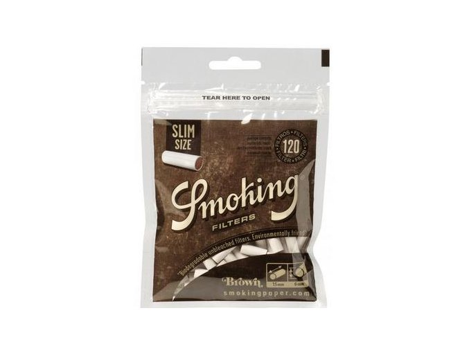 Filtry Smoking Slim Brown 6mm 120ks