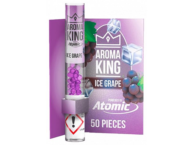 aroma king pen applikator aromakugeln ice grape gekuehlte trauben packung mit 50 kugeln nachfuellbar