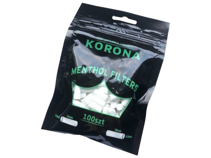 Slim filtry KORONA menthol 100ks